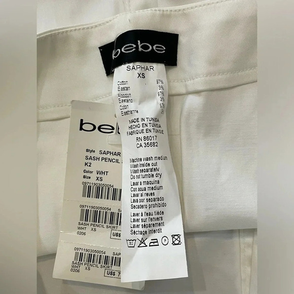 Bebe‎ Saphar Sash Pencil Skirt - Picture 6 of 6